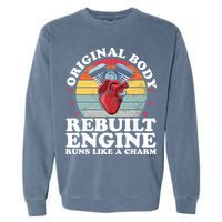 Rebuilt Engine Open Heart Surgery Recovery Survivor Gift High Crown Mesh Bac Garment-Dyed Sweatshirt