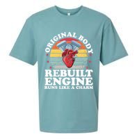 Rebuilt Engine Open Heart Surgery Recovery Survivor Gift High Crown Mesh Bac Sueded Cloud Jersey T-Shirt