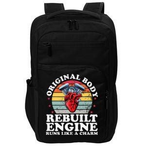 Rebuilt Engine Open Heart Surgery Recovery Survivor Impact Tech Backpack