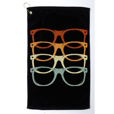 Retro Eyeglass Optician Eye Doctor Ophthalmology Optometrist Platinum Collection Golf Towel