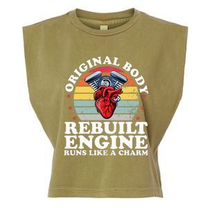 Rebuilt Engine Open Heart Surgery Recovery Survivor Men Garment-Dyed Women's Muscle Tee