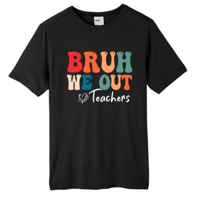 Retro End Of School Year Teacher Summer Bruh We Out Gift Tall Fusion ChromaSoft Performance T-Shirt