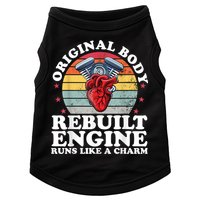 Rebuilt Engine Open Heart Surgery Recovery Survivor Men Gift Doggie Tank