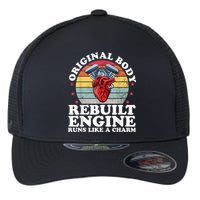 Rebuilt Engine Open Heart Surgery Recovery Survivor Men Gift Flexfit Unipanel Trucker Cap