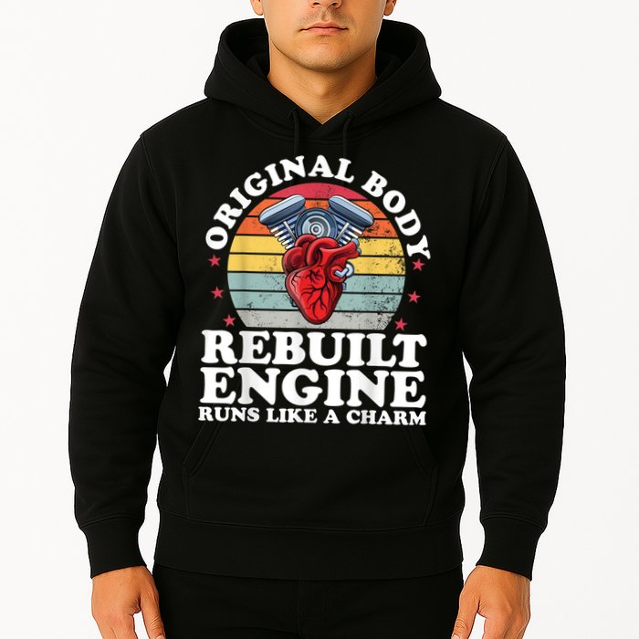 Rebuilt Engine Open Heart Surgery Recovery Survivor Men Gift Hoodie