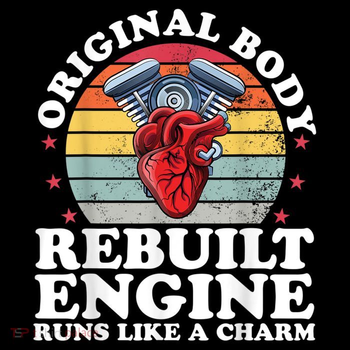Rebuilt Engine Open Heart Surgery Recovery Survivor Men Gift Apron