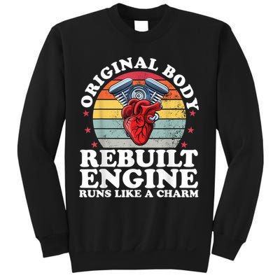 Rebuilt Engine Open Heart Surgery Recovery Survivor Men Gift Sweatshirt