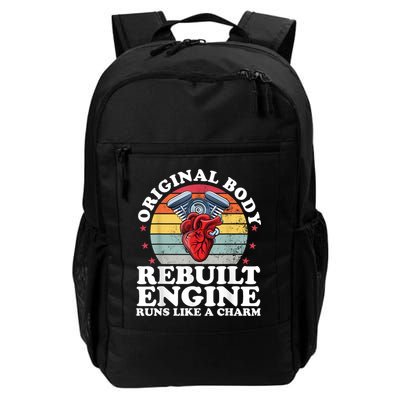 Rebuilt Engine Open Heart Surgery Recovery Survivor Men Gift Backpack