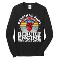 Rebuilt Engine Open Heart Surgery Recovery Survivor Men Gift Tall Long Sleeve T-Shirt