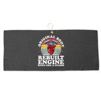 Rebuilt Engine Open Heart Surgery Recovery Survivor Men Gift Large Microfiber Waffle Golf Towel