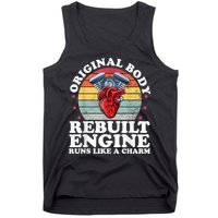 Rebuilt Engine Open Heart Surgery Recovery Survivor Men Gift Tank Top