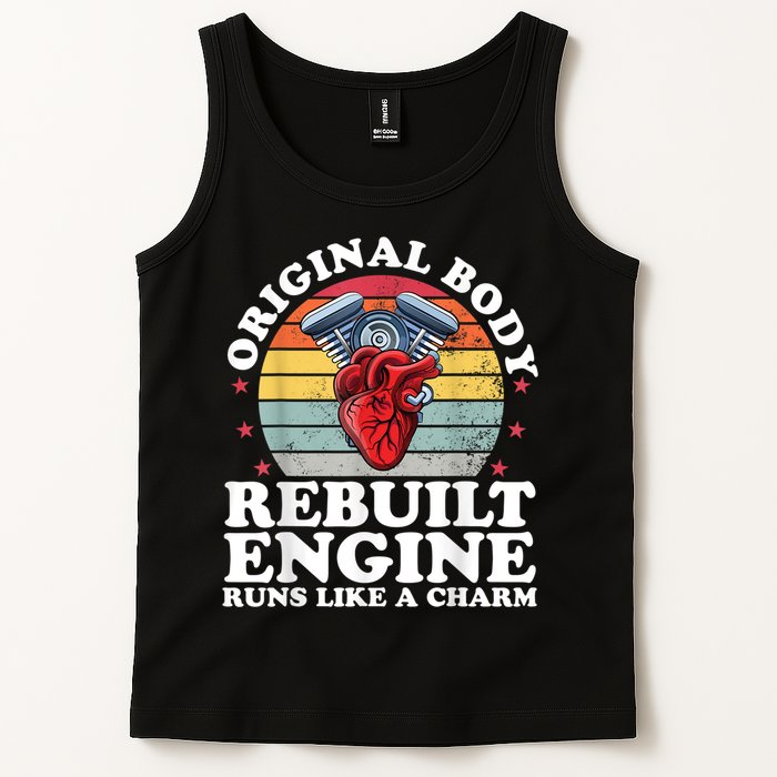 Rebuilt Engine Open Heart Surgery Recovery Survivor Men Gift Tank Top