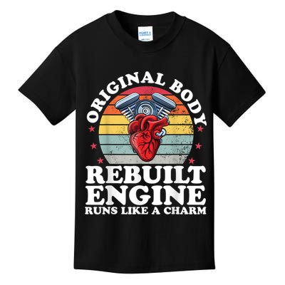 Rebuilt Engine Open Heart Surgery Recovery Survivor Men Gift Kids T-Shirt