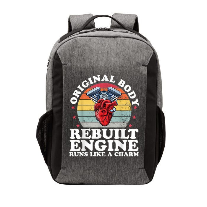 Rebuilt Engine Open Heart Surgery Recovery Survivor Men Gift Vector Backpack