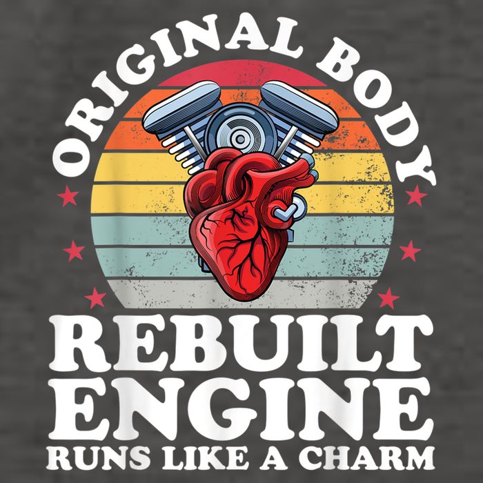 Rebuilt Engine Open Heart Surgery Recovery Survivor Men Gift Vector Backpack