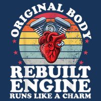 Rebuilt Engine Open Heart Surgery Recovery Survivor Men Gift Infant Baby Jersey Bodysuit