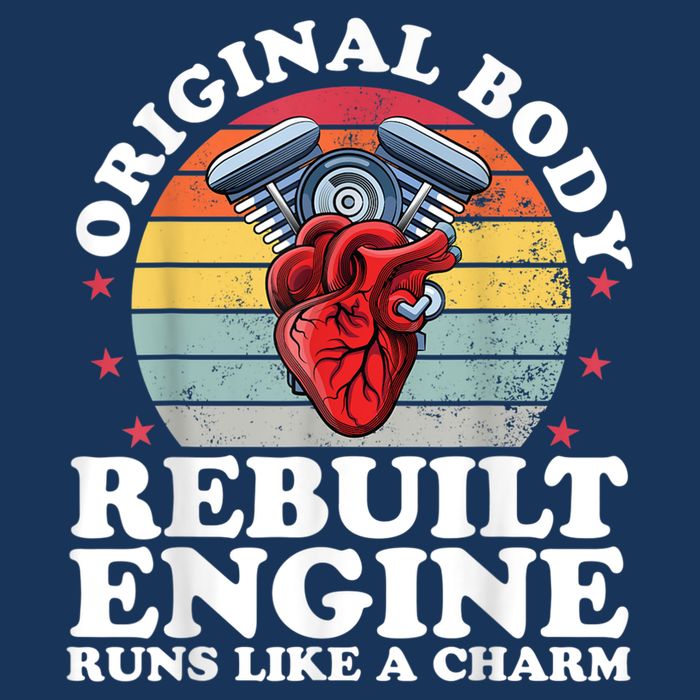 Rebuilt Engine Open Heart Surgery Recovery Survivor Men Gift Infant Baby Jersey Bodysuit