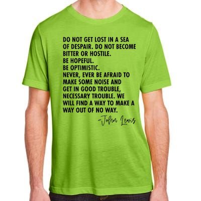 Rep John Lewis Quote RIP Tribute Adult ChromaSoft Performance T-Shirt