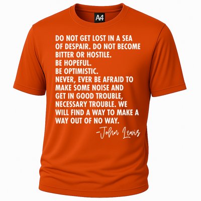 Rep John Lewis Quote RIP Tribute Cooling Performance Crew T-Shirt