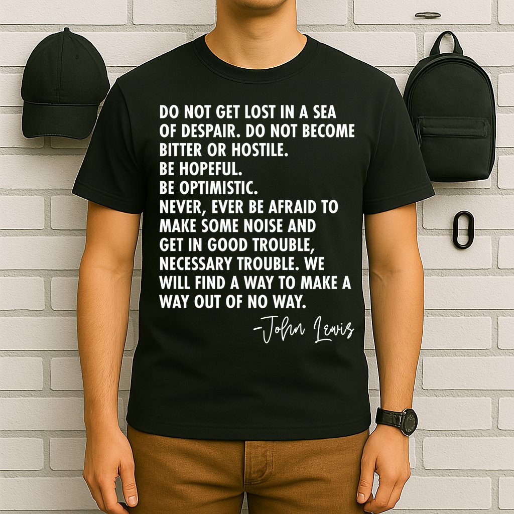 Rep John Lewis Quote RIP Tribute T-Shirt