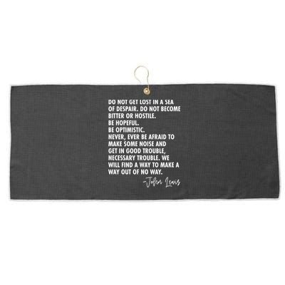 Rep John Lewis Quote RIP Tribute Large Microfiber Waffle Golf Towel