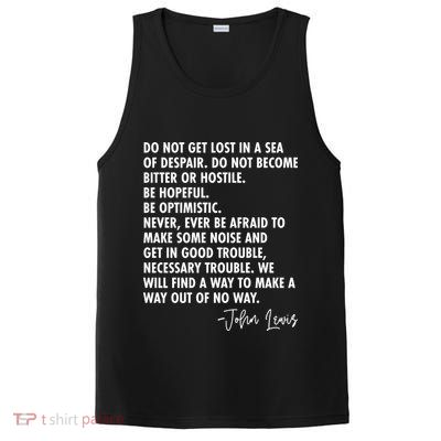 Rep John Lewis Quote RIP Tribute PosiCharge Competitor Tank