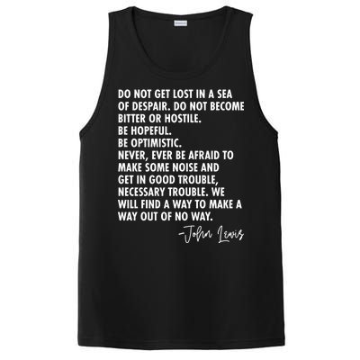 Rep John Lewis Quote RIP Tribute PosiCharge Competitor Tank