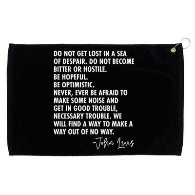 Rep John Lewis Quote RIP Tribute Grommeted Golf Towel