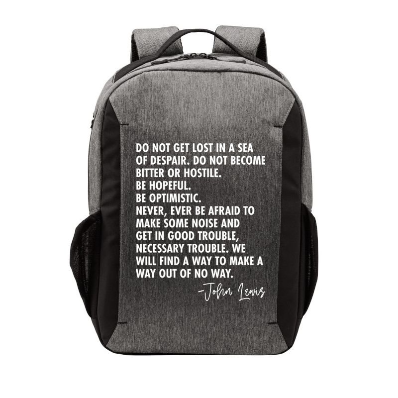 Rep John Lewis Quote RIP Tribute Vector Backpack