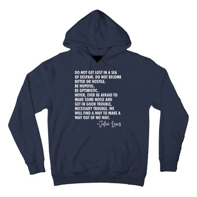 Rep John Lewis Quote RIP Tribute Hoodie