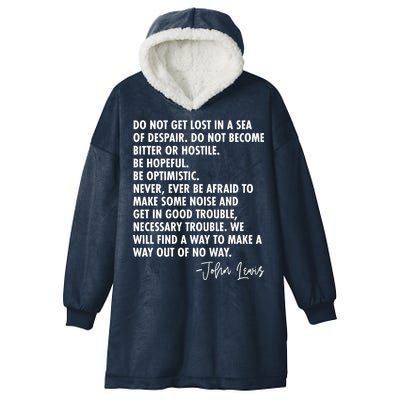 Rep John Lewis Quote RIP Tribute Hooded Wearable Blanket