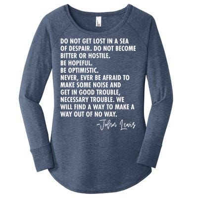 Rep John Lewis Quote RIP Tribute Women's Perfect Tri Tunic Long Sleeve Shirt