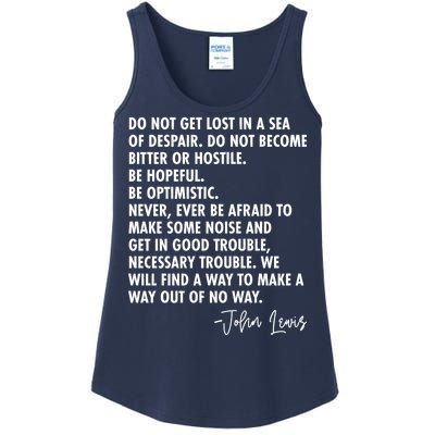 Rep John Lewis Quote RIP Tribute Ladies Essential Tank