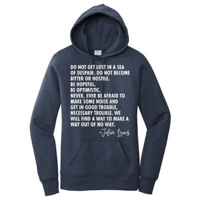 Rep John Lewis Quote RIP Tribute Women's Pullover Hoodie