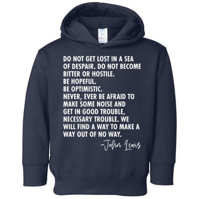 Rep John Lewis Quote RIP Tribute Toddler Hoodie