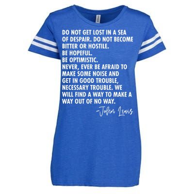 Rep John Lewis Quote RIP Tribute Enza Ladies Jersey Football T-Shirt