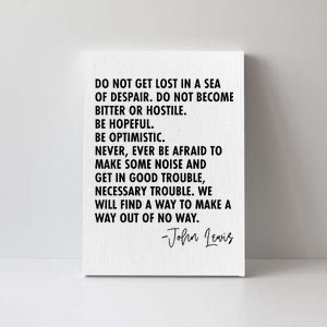 Rep John Lewis Quote RIP Tribute Canvas