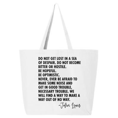 Rep John Lewis Quote RIP Tribute 25L Jumbo Tote