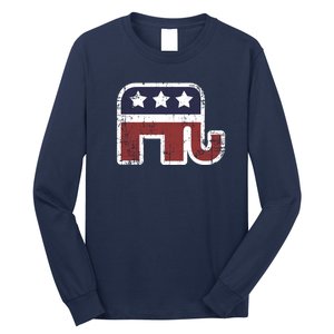 Republican Elephant Political Party Long Sleeve Shirt