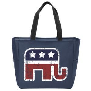 Republican Elephant Political Party Zip Tote Bag