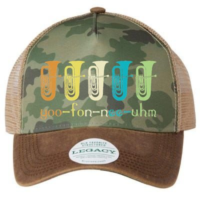 Retro Euphonium Player Euphoniumist Brass Horn Marching Band Legacy Tie Dye Trucker Hat