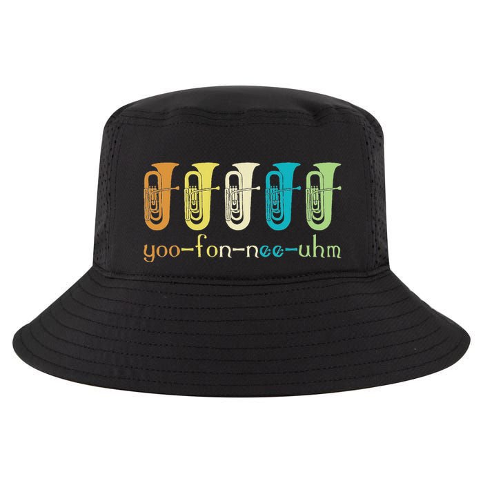 Retro Euphonium Player Euphoniumist Brass Horn Marching Band Cool Comfort Performance Bucket Hat