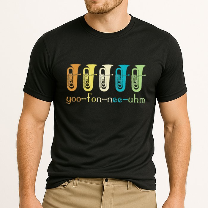 Retro Euphonium Player Euphoniumist Brass Horn Marching Band Performance Shirt