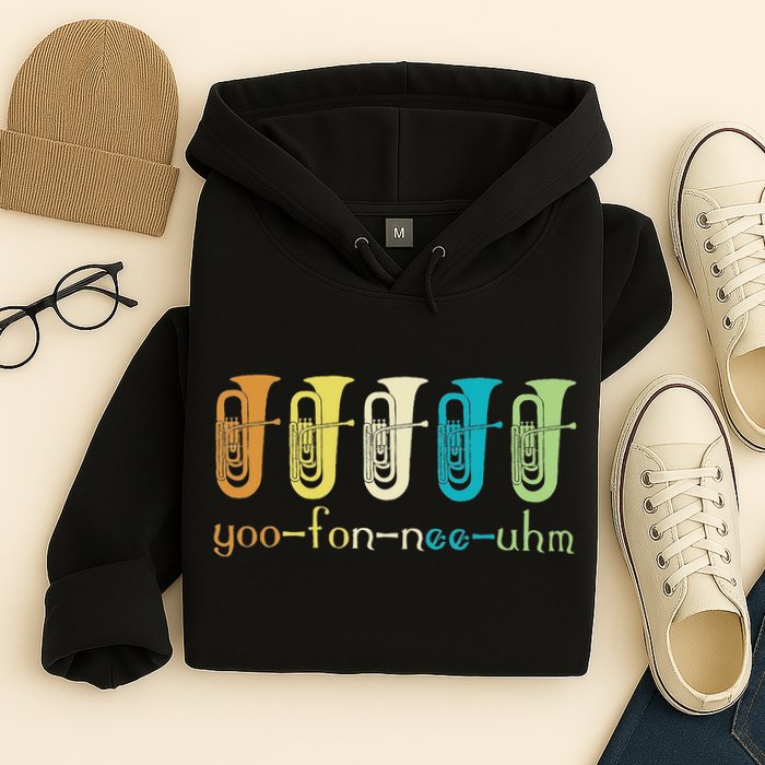 Retro Euphonium Player Euphoniumist Brass Horn Marching Band Hoodie