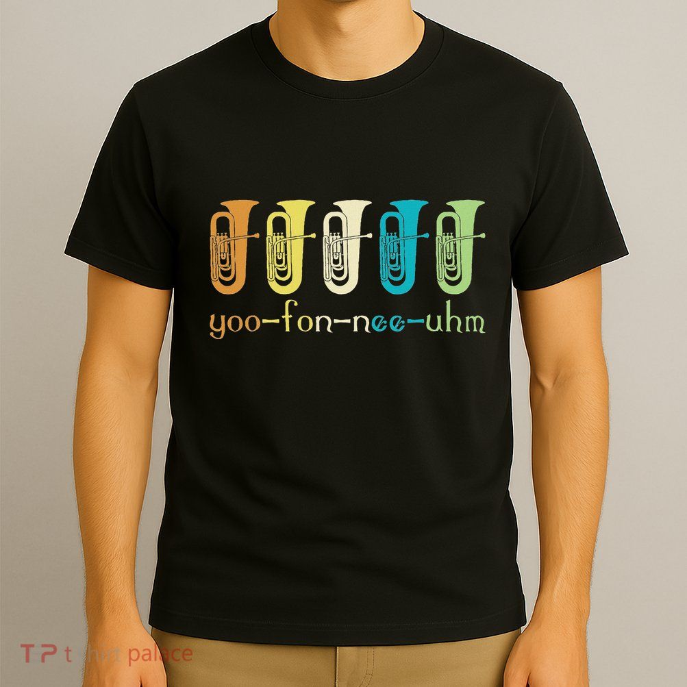 Retro Euphonium Player Euphoniumist Brass Horn Marching Band T-Shirt