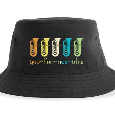 Retro Euphonium Player Euphoniumist Brass Horn Marching Band Sustainable Bucket Hat