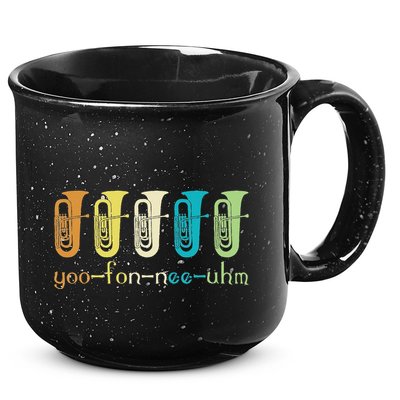 Retro Euphonium Player Euphoniumist Brass Horn Marching Band 15oz Campfire Ceramic Mug