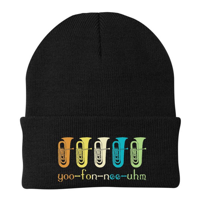 Retro Euphonium Player Euphoniumist Brass Horn Marching Band Beanie