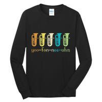Retro Euphonium Player Euphoniumist Brass Horn Marching Band Tall Long Sleeve T-Shirt