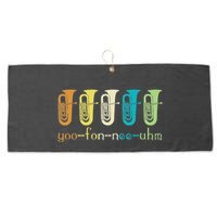 Retro Euphonium Player Euphoniumist Brass Horn Marching Band Large Microfiber Waffle Golf Towel